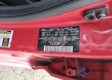 2015 Hyundai Accent Gs from USA, damaged, VIN KMHCT5AE5FU227029